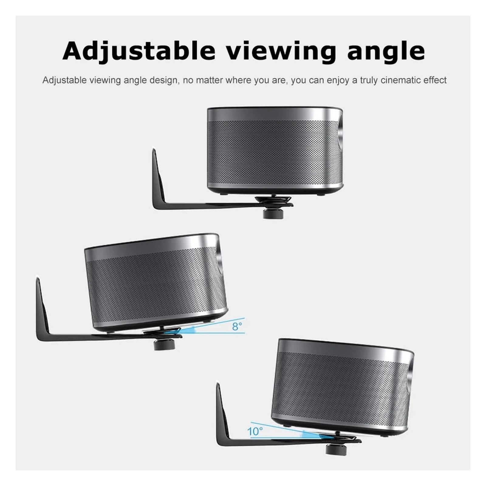 Soporte De Montaje En Pared, Compatible con XGIMI, Changhong Dangbei Xiaomi | Soporte de montaje en pared con ángulo ajustable for instalación del proyector