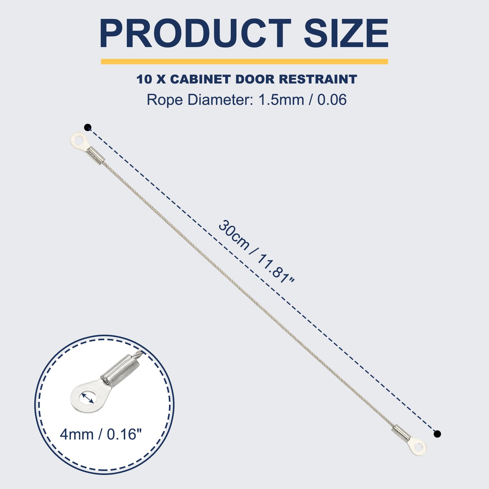 PATIKIL 30cm Cabinet Door Restraint - Image 2