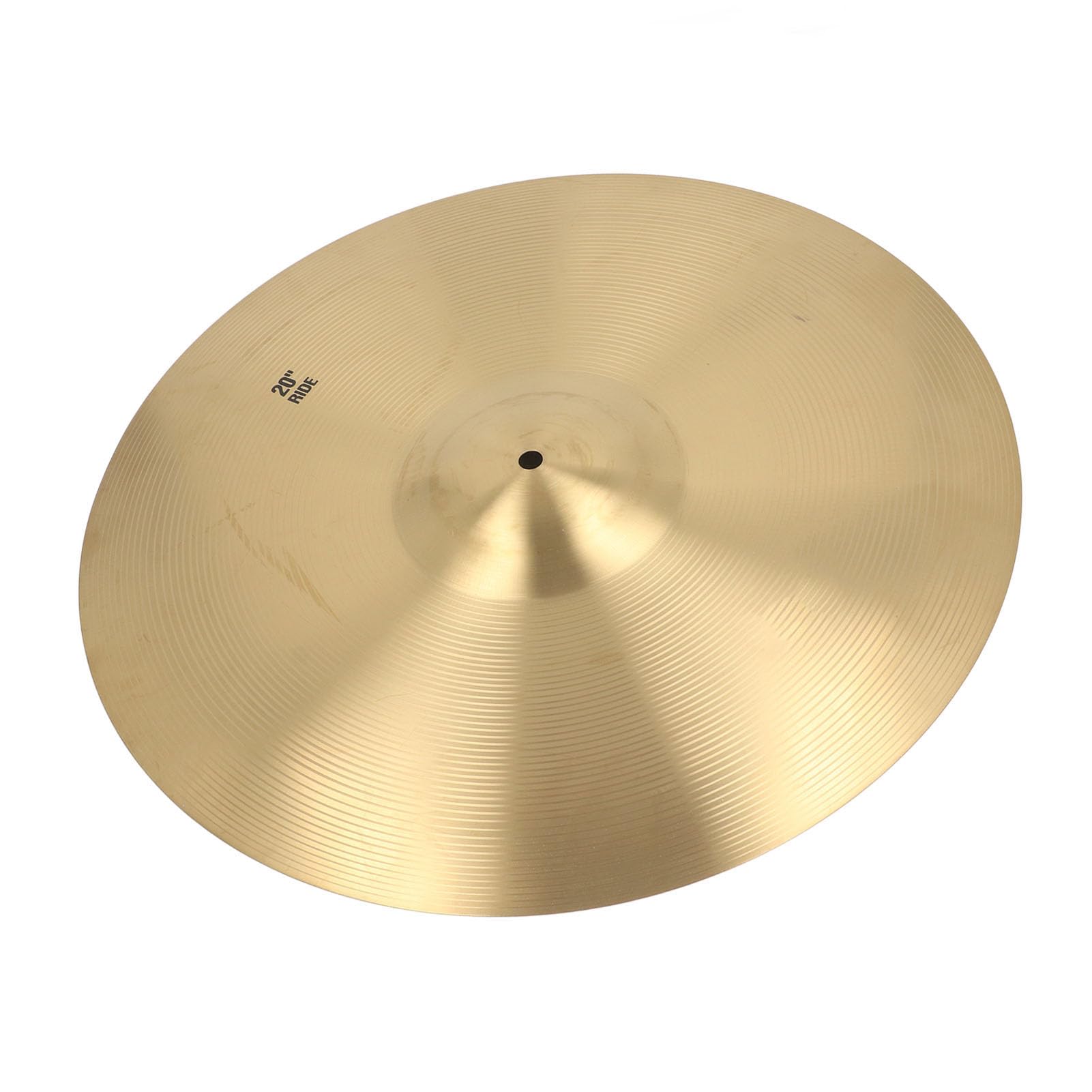 Cymbal jazz di tamburi professionisti per piatti di ottone con suono vibrante croccante per gli appassionati di musica e gli artisti durevoli costruzione in ottone (20 pollici)