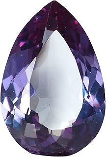 REAL-GEMS ルースジェムストーン 変色 アレキサンドライト 6-11カラット 梨 | 正方形 | マーキス | エメラルド | トリリオンカット ジュエリーメイキング ジェムストーン, M, 宝石, アレキサンドライト