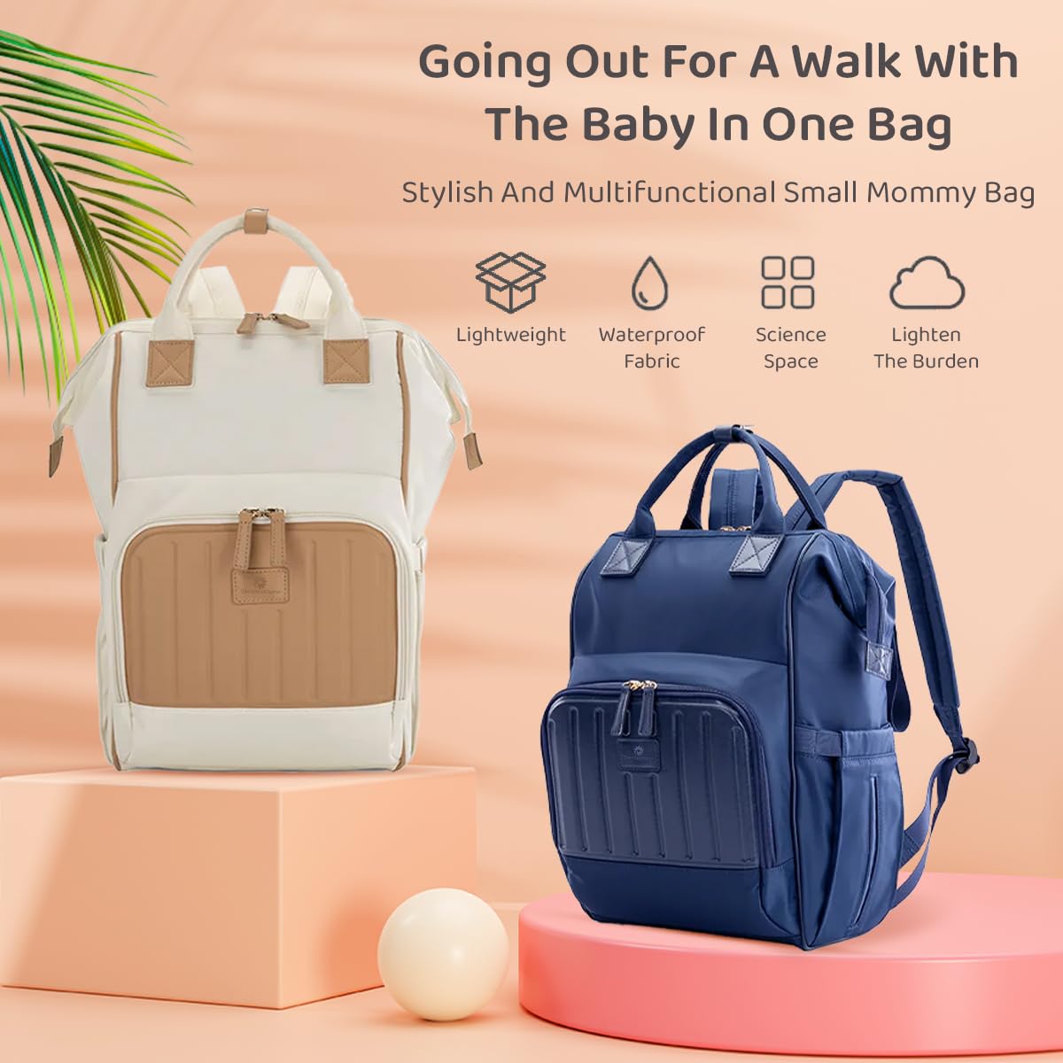 StarAndDaisy diaper Bag for Baby/baby bags for mothers carry/Women carry Maternity Bag with Bottle Holder, Numerous Compartments, Waterproof, Lightweight and Travel Friendly. (Joy Blue)
