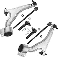 Vista 64 de Detroit Axle - Kit de extremo delantero para Chrysler 300 Dodge Charge 2011-2018 Challenger, 2 brazos de control traseros inferiores, 2 barras