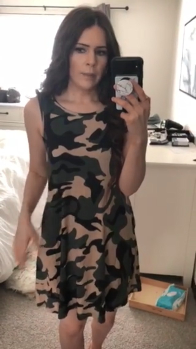 HAOMEILI Women's Sleeveless Pockets Casual Swing T-Shirt Summer Dresses M Wine Red - Image 8