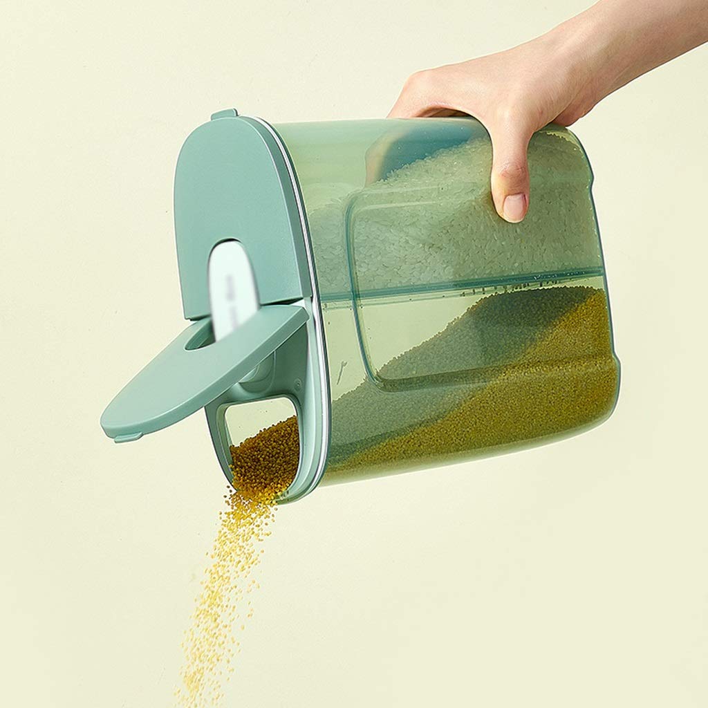 Gewürzdosen, Vorratsdosen for die Küche, Frischhaltedose aus Kunststoff, transparent, mit verbesserten Deckeln, luftdicht, for die Küche, Kanister for gemischte Körner, versiegelte Dose, nützlicher Be