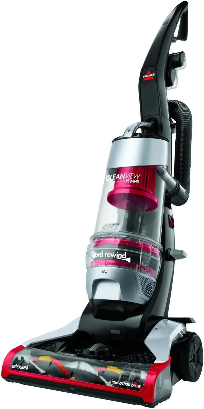 BISSELL CleanView Plus Rewind Bagless Upright Vacuum with Triple Action Brush, 1332 - Corded