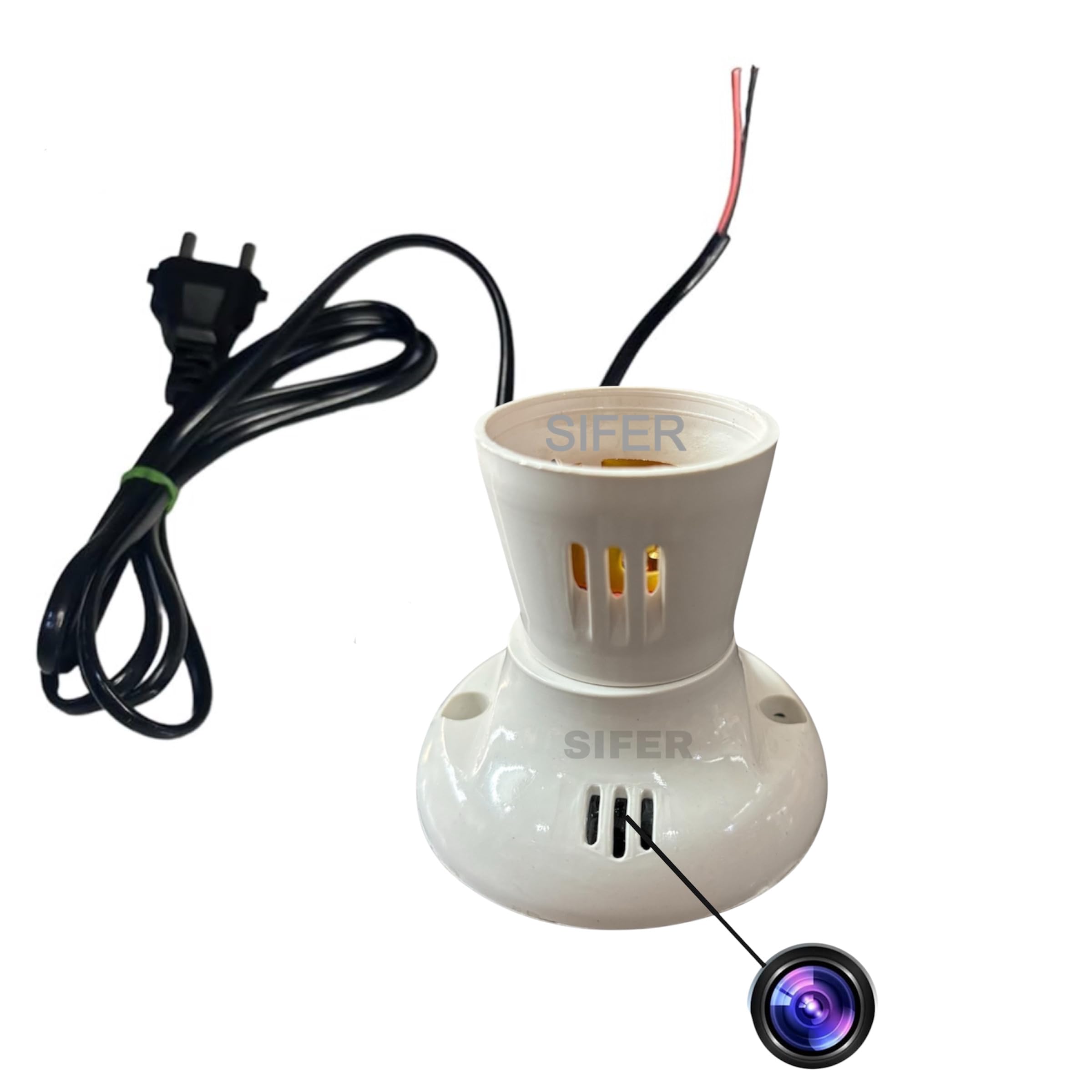 SIFER 1080p Full HD Bulb Holder spy Hidden Camera with Audio and Video Recorder | Separate Wiring for LED Bulb & Camera | Nanny Camera for Home Wireless | Remote View-image-27