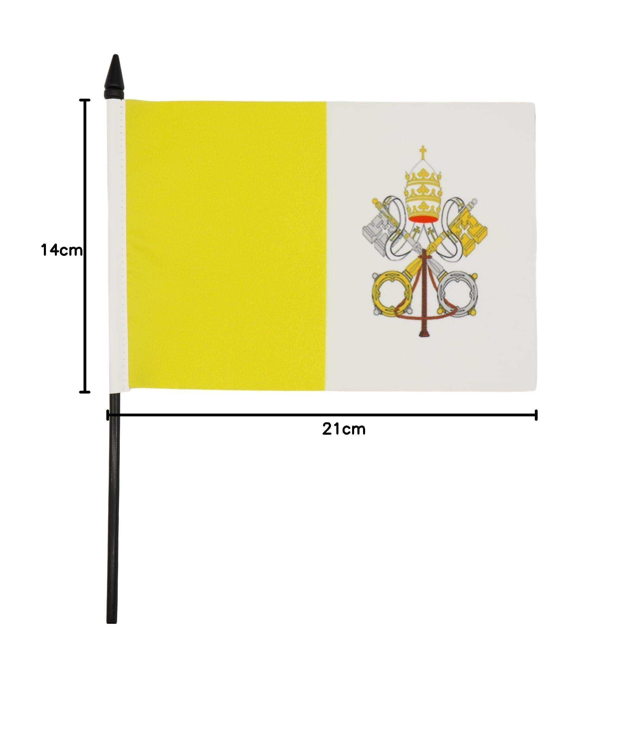 AZ FLAG Bandiera Da Tavolo Città Del Vaticano 21x14 cm