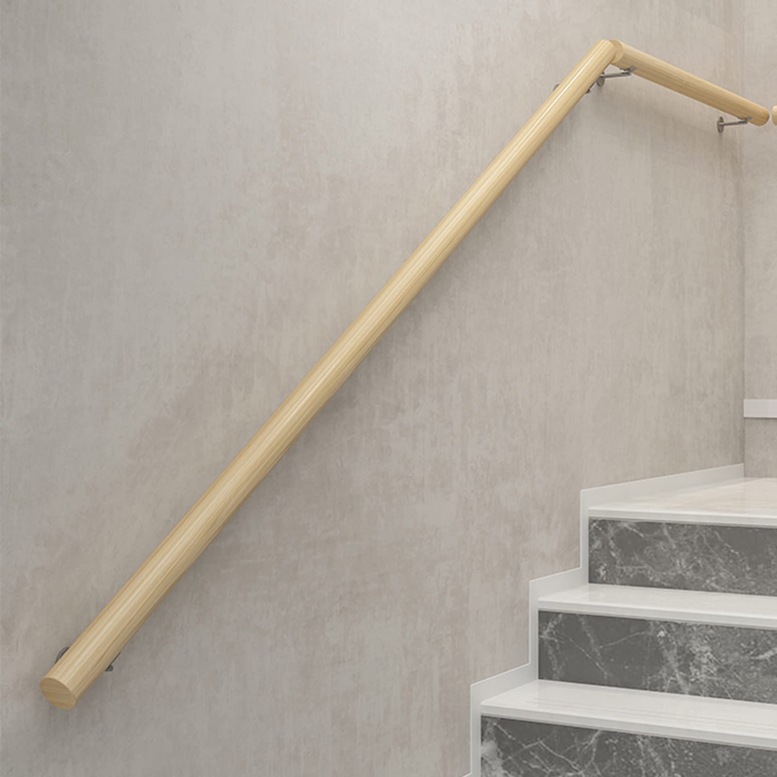 Barre d'appui d'escalier en bois pour le confort du grenier et loft