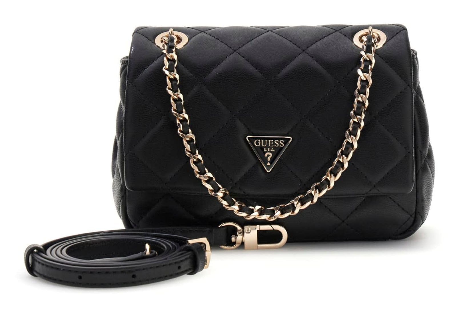 GUESS borsa a tracolla Juliet Mini Flap Bag Black nero