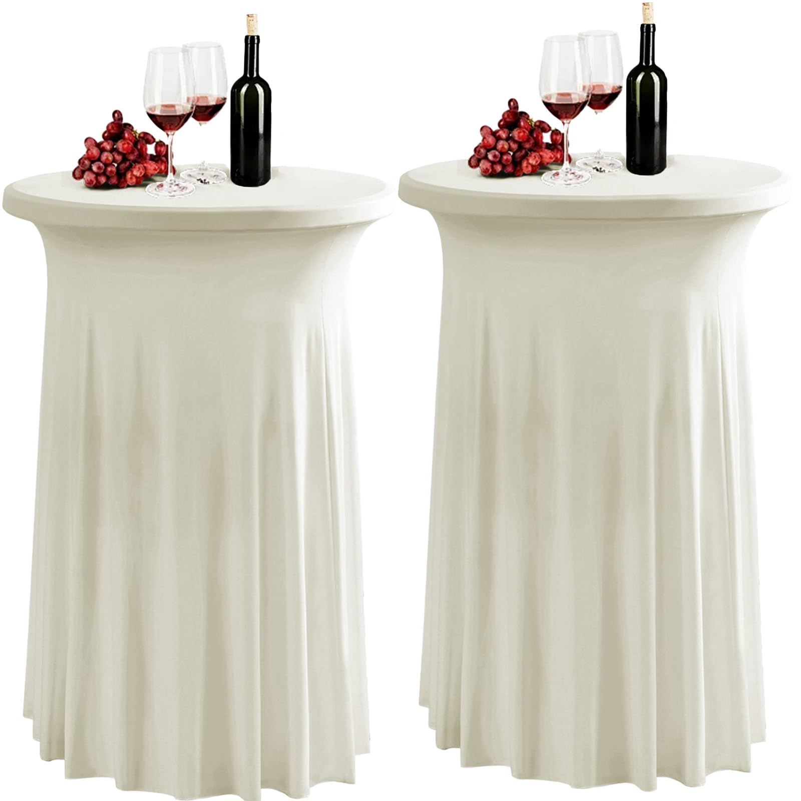Confezione da 4 gonne rotonde in spandex da 81 x 100 cm, per