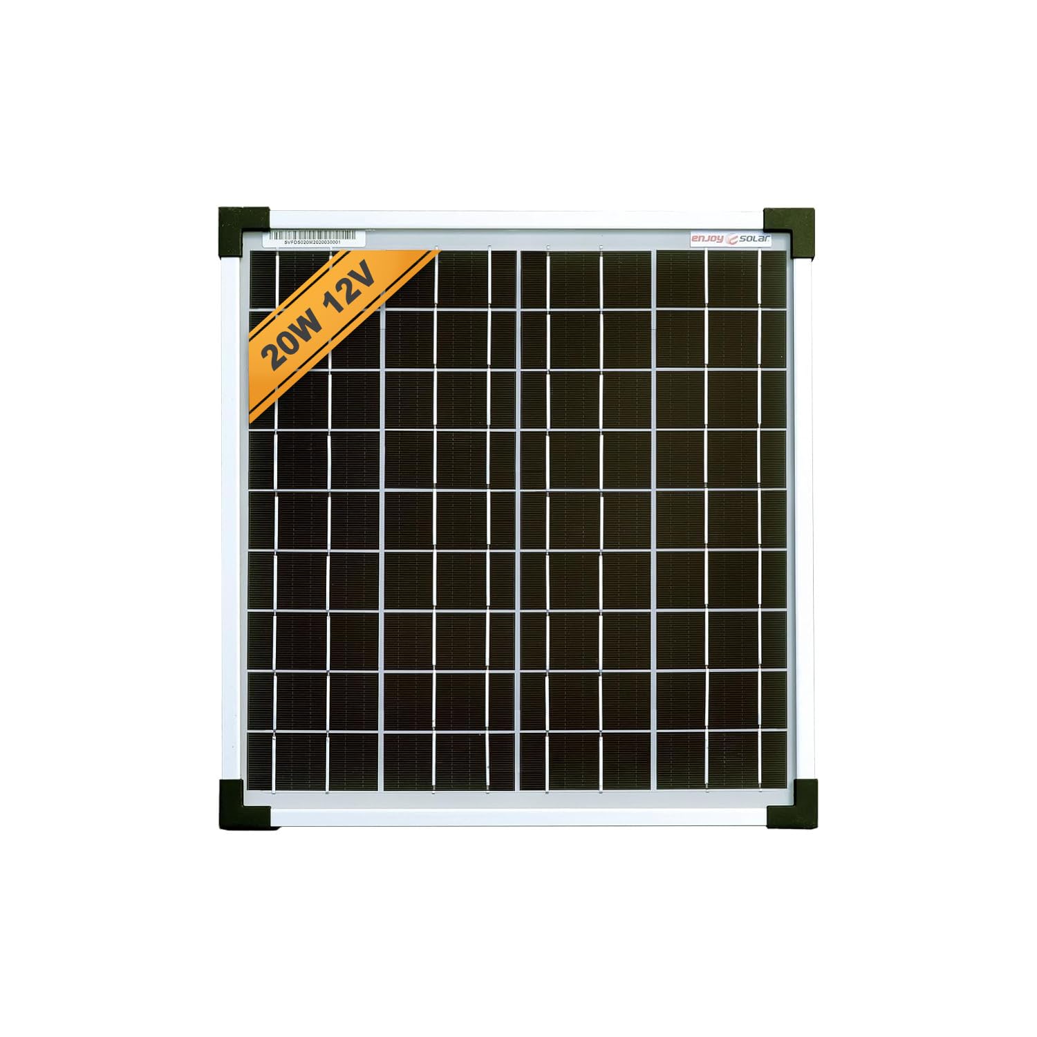 SolarV Monocrystalline 20 Watt 12V Solar Module Panel Mono ideal for garden Camper Caravan