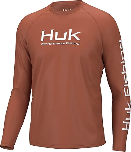 HUK Pursuit - Camisa de manga larga ventilada para hombre, camiseta de pesca UPF +30