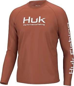 HUK Men's Pursuit Vented Long Sleeve Fishing Shirt (+30 UPF)
