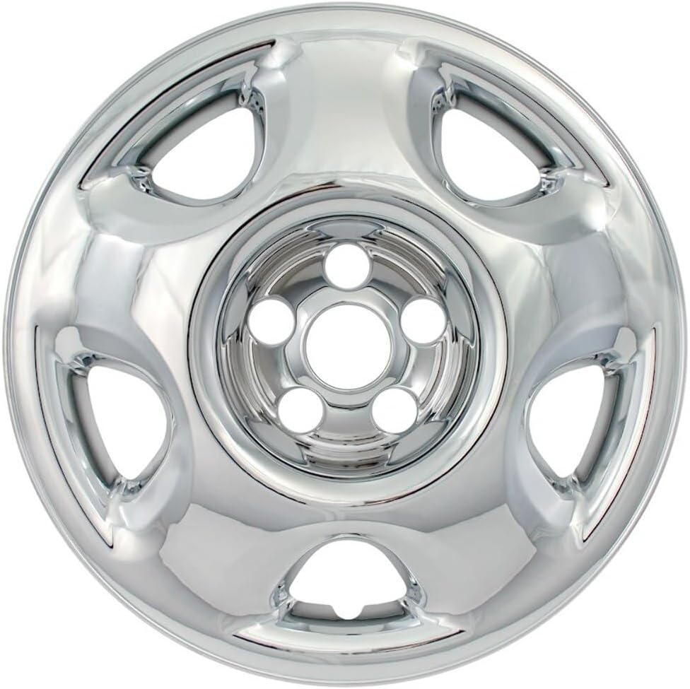 OxGord 17 inch Wheel Skins for 2007-2011 Honda CR-V (Set of 4) Impostor Wheel Covers for 17 inch Chrome ABS Wheels- Auto Tire Replacement Exterior Cap Cover