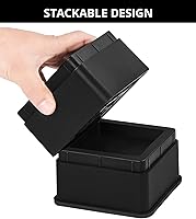 Vista 7 de Utopia Bedding Elevadores de cama de 2 pulgadas, paquete de 8, elevadores ajustables para muebles de 2 y 4 pulgadas, espuma antideslizante