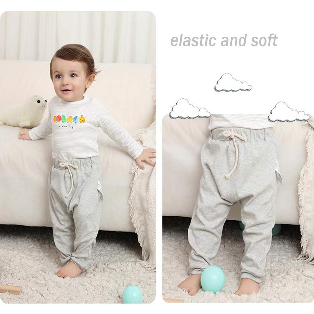 CuteOn 3 Paquete Unisexo Niños Niñito Harén Pantalones Algodón Elástico Pantalones