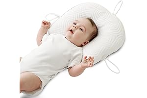 Soft Dreamland Infant Adjustable Baby Head Pillow: Sleep Positioner for Flat Head Prevention