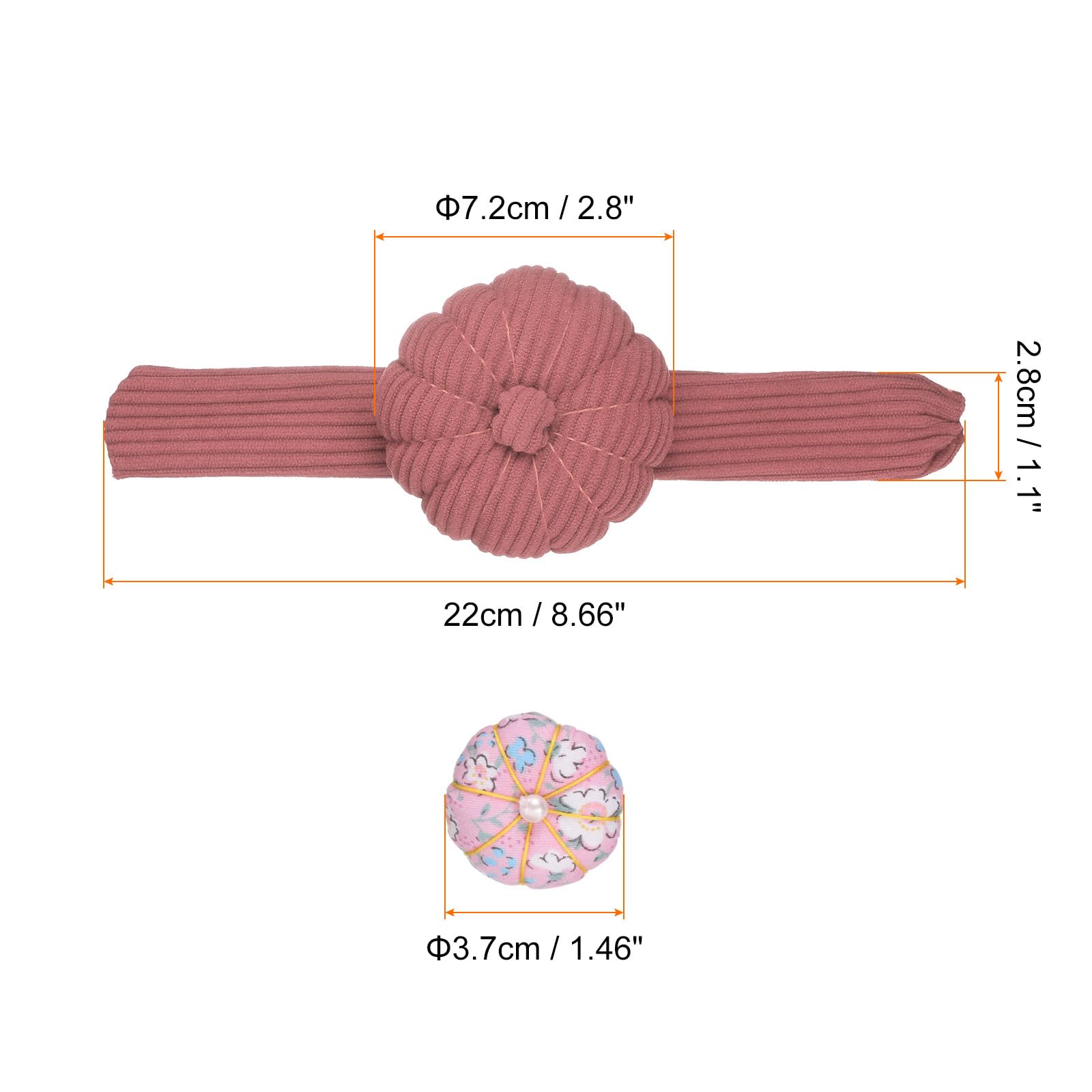HARFINGTON Handgelenknadelkissen, Nähnadel, Nadelkissen, verstellbarer Riemen mit elastischem Band, Fingerring, Nadelkissen, passend für alle Handgelenkgrößen zum Nähen, Quilten, Handarbeiten, Basteln