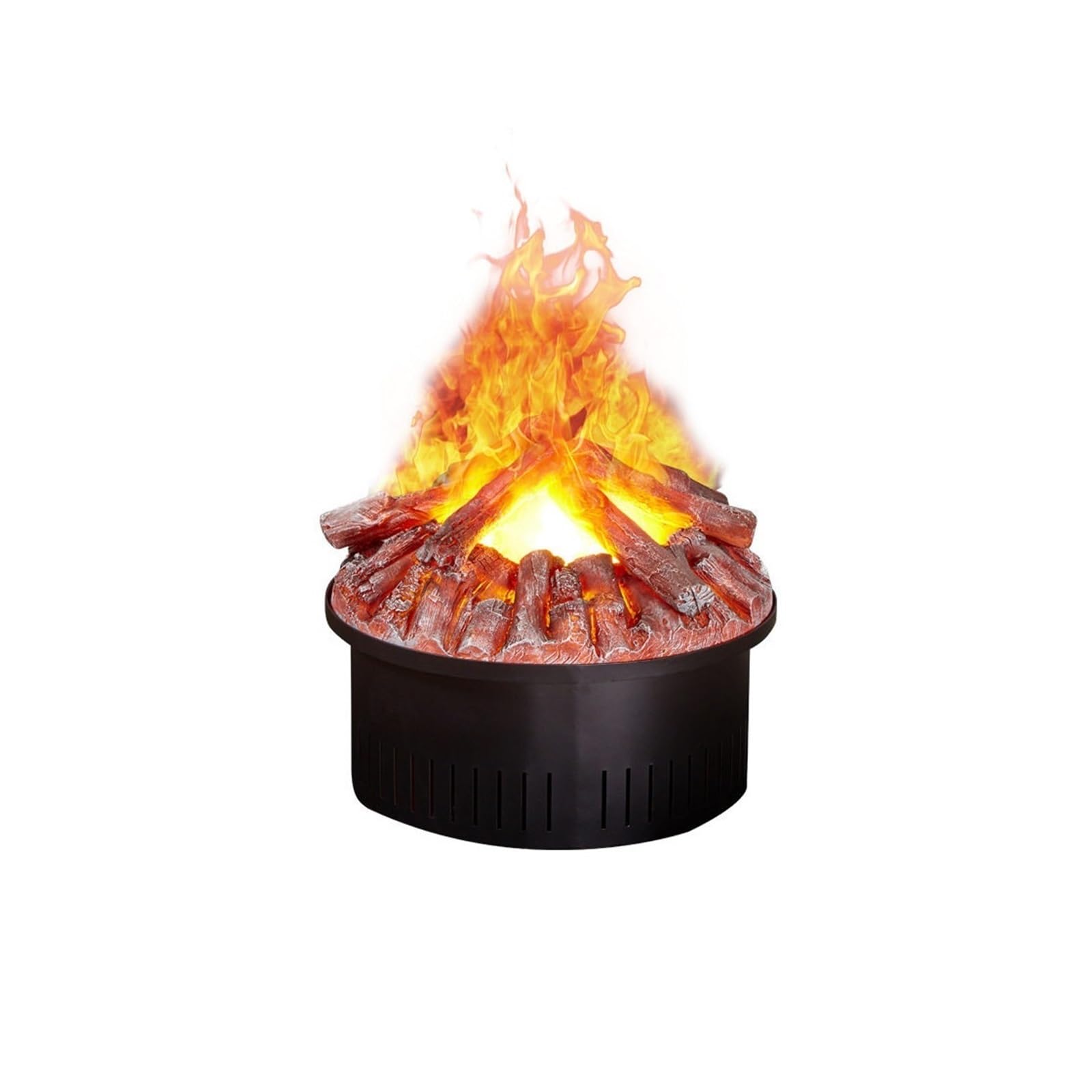 WANGHAI-666 Electric Fireplaces Round Fireplace Decoration with Simulated Flames for Living Room and Home Use
