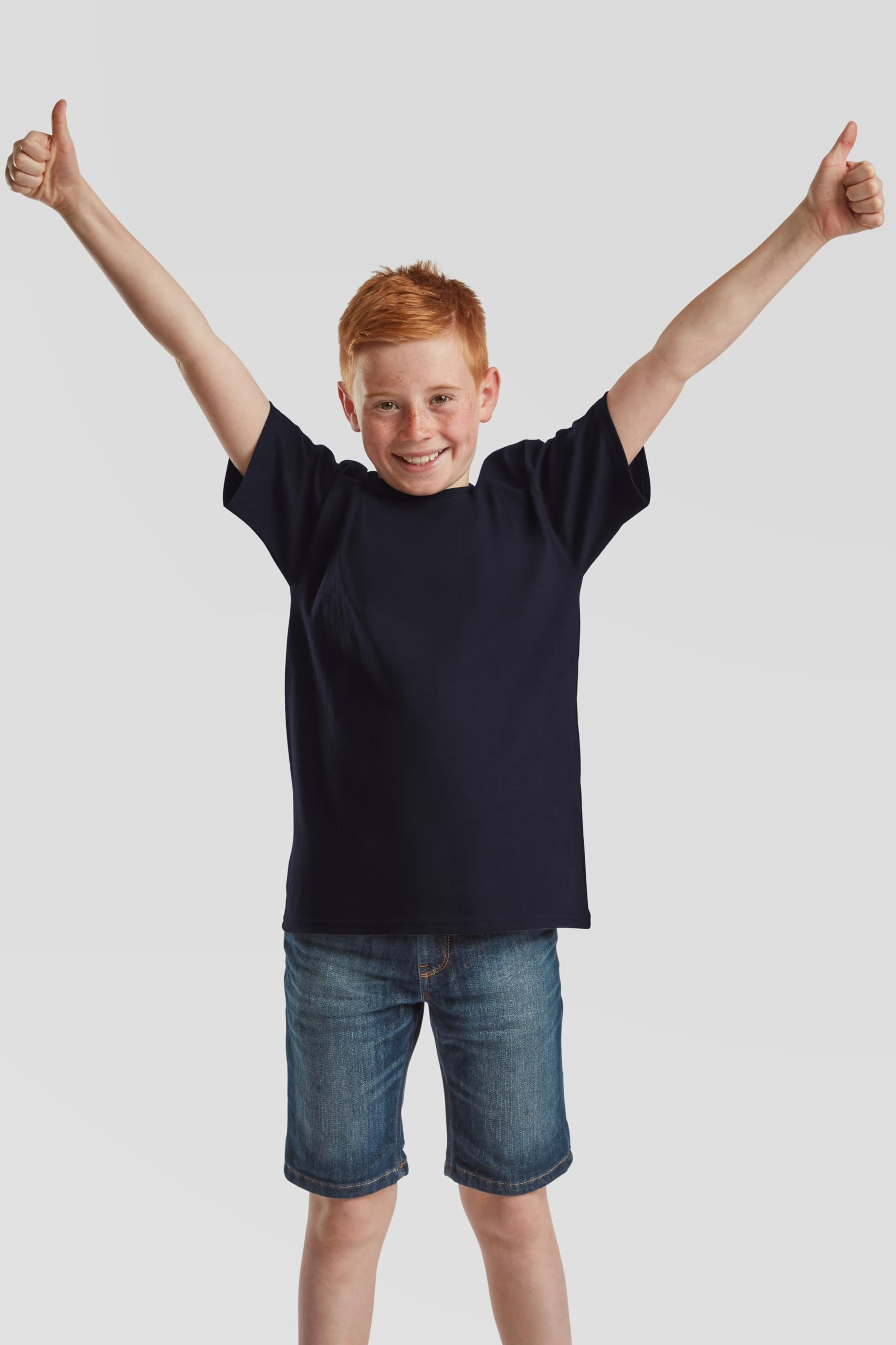 Fruit of the Loom 10er Pack Kids Iconic 195 T | Kinder T-Shirt aus 100% Baumwolle, Classic Fit, Rundhals + gratis MyShirt Stoffbeutel