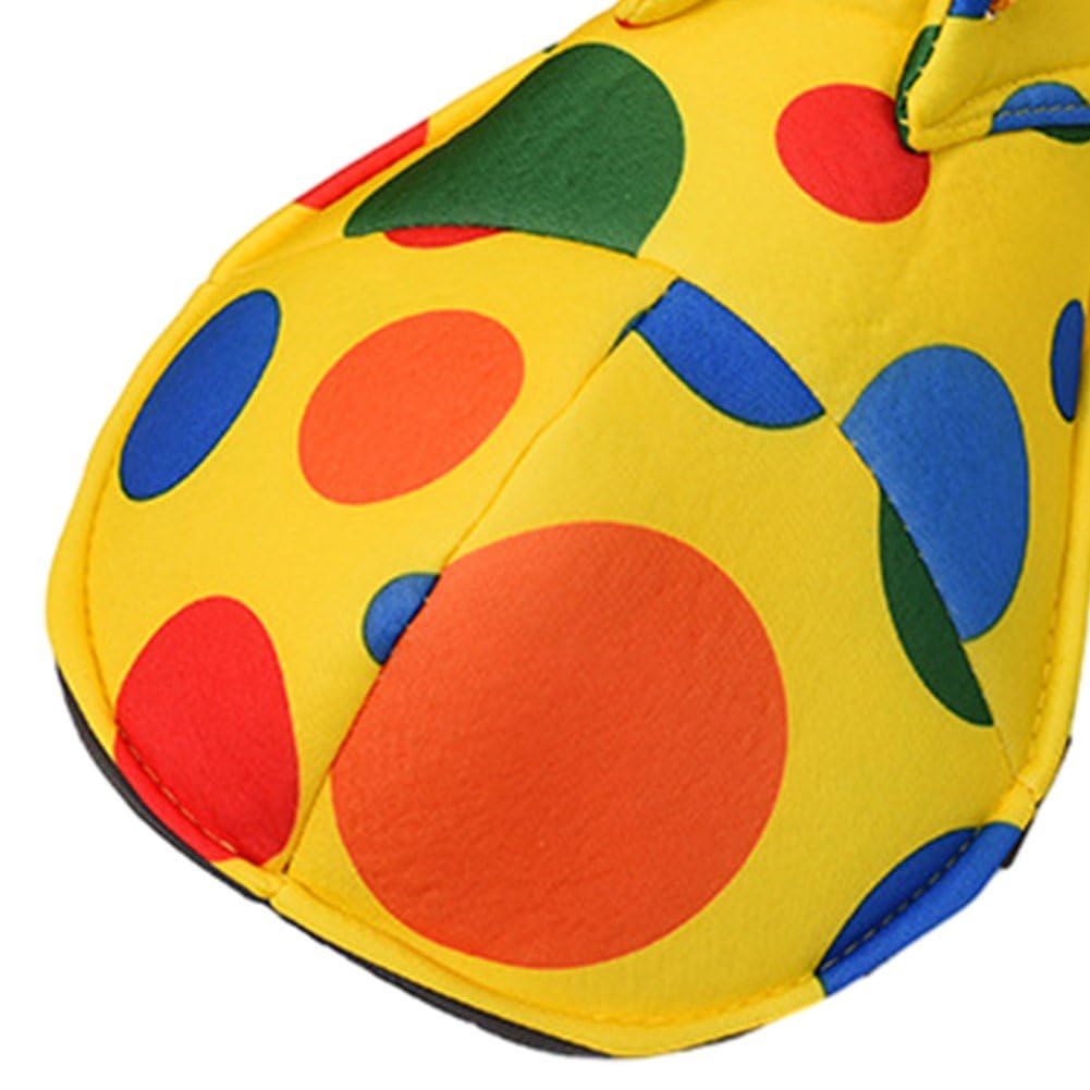 Paire De Chaussures De Clown Pour Costume Halloween – Taille Unique Adulte/ado, Tissu Léger, Idéal Cosplay Et Fêtes