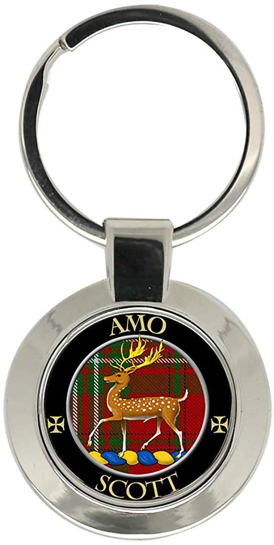 Giftshop Uk Unisex Silver Coloured Metal Scott Scottish Clan Key Ring