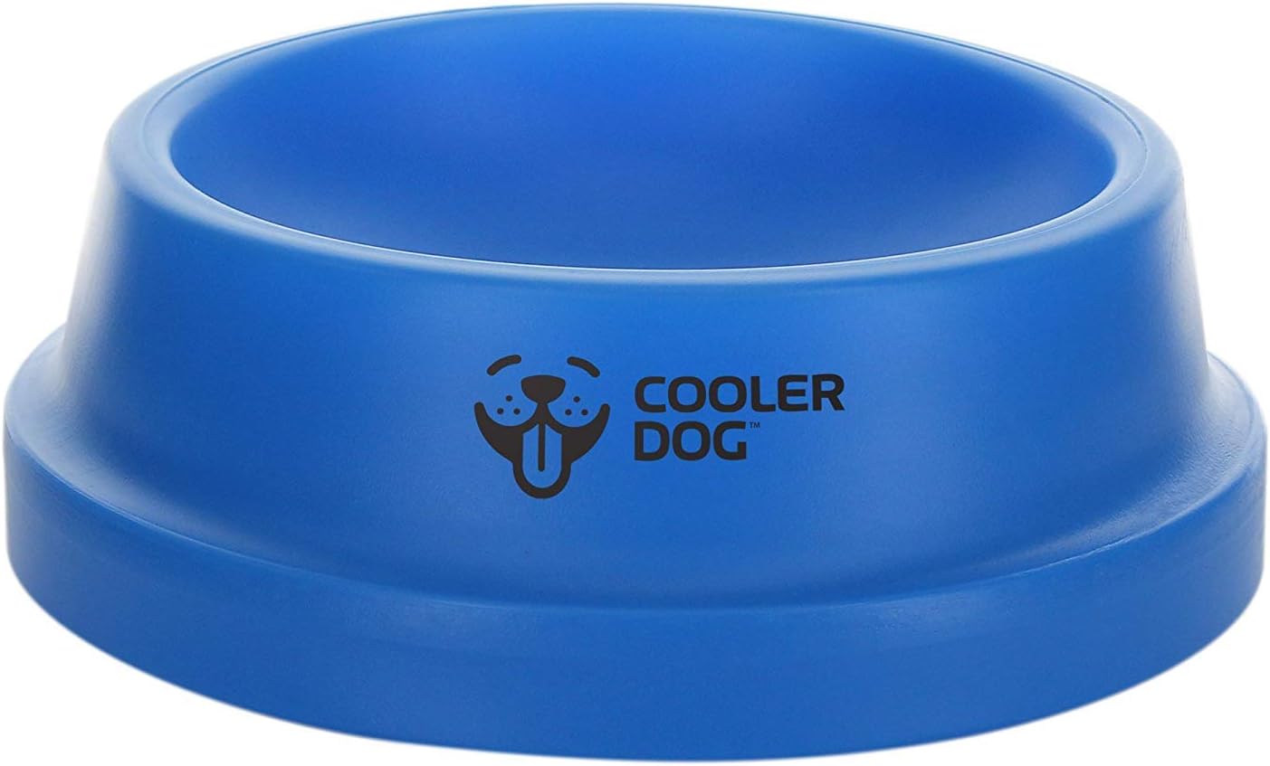 CoolerDog Freezable Dog Bowl – Cooling Dog Water Bowl Keeps Water Cold Up to 8 Hours – Gel-Filled Pet Bowl for Hot Weather, Summer & Outdoor Use (16 oz)