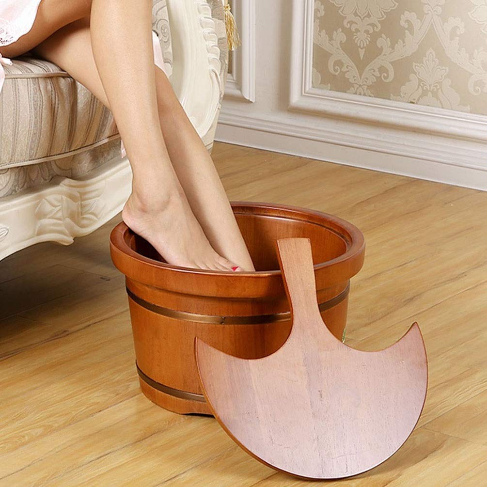 PUCHEN Barile di legnoFootSpaRelaxFootSpa,FootTubforAmmolloPiedi,AddensatoMaterialeFootBucket,LargeFootBathBasin.LoftyAmbition Comfortable Anniversary