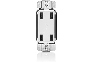 Leviton: 4-Port USB Wall Outlet - High-Speed Charging - 4-Port USB Charger...