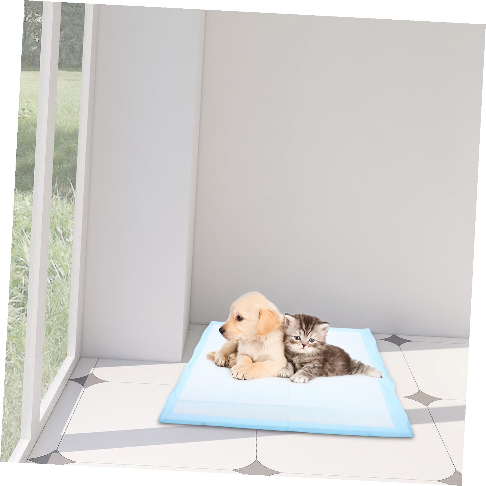 Gatuida Almohadillas Absorbentes para Cachorros Entrenamiento de Mascotas Absorbente Rápido para Jaulas Coches y Interior sin Olores Paquete Individual