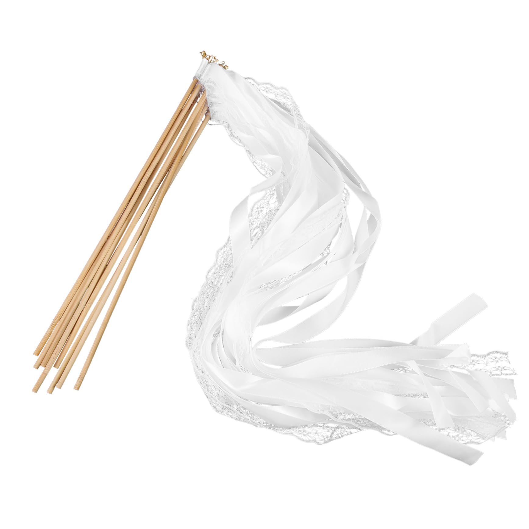 Anneome 30piezas Varitas De Raso Con Cuentas Doradas Para Bodas Fiestas y Celebraciones Accesorios De Cheer y Decoración Festiva