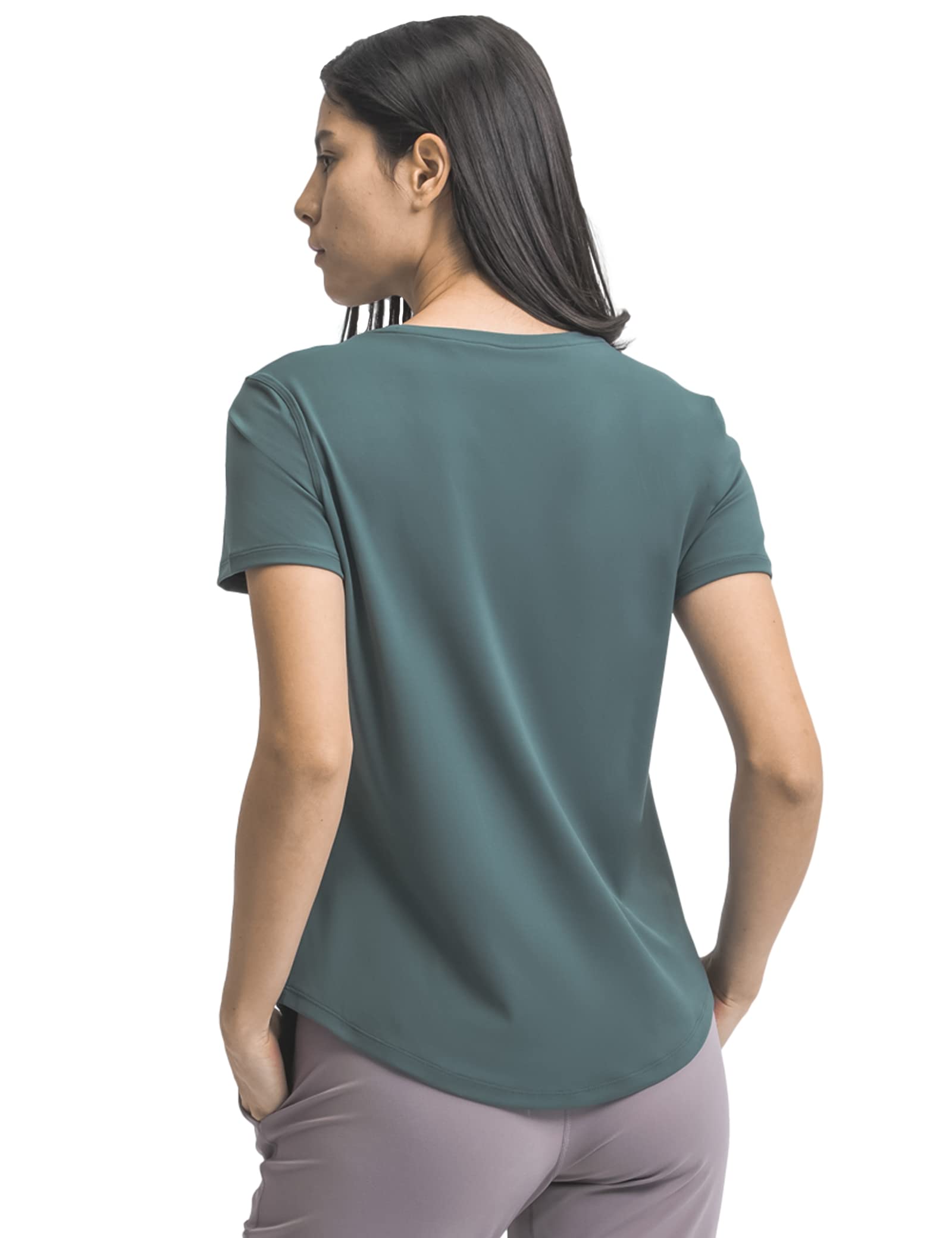 Damen Funktionsshirt Kurzarm, Schnelltrocknendes Sport T-Shirt Leichtes Laufshirt Rundhals Trainingsshirt Oberteile Shortsleeve für Laufen Fitness, 3er Pack, 3 ad, XS
