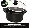 Hamilton Beach 3.5L Comfort Cook Slow Cooker, 160W Energy-Efficient Design, Removable Oven-Safe Ceramic Bowl, 3 Heat Settings, Compact for 2-4 People, Easy Clean, Black - HBSC040B