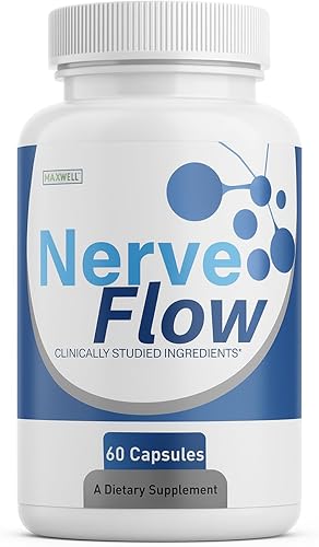 Flujo nervioso para neuropatía  Píldoras oficiales de apoyo nervioso avanzado NerveFlow, cápsulas de suplemento de flujo nervioso, píldoras