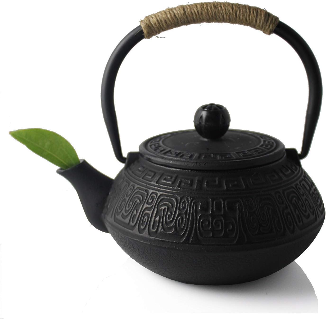 Hwagui Chinese Cast Iron Teapot with Tea Infuser, Iron