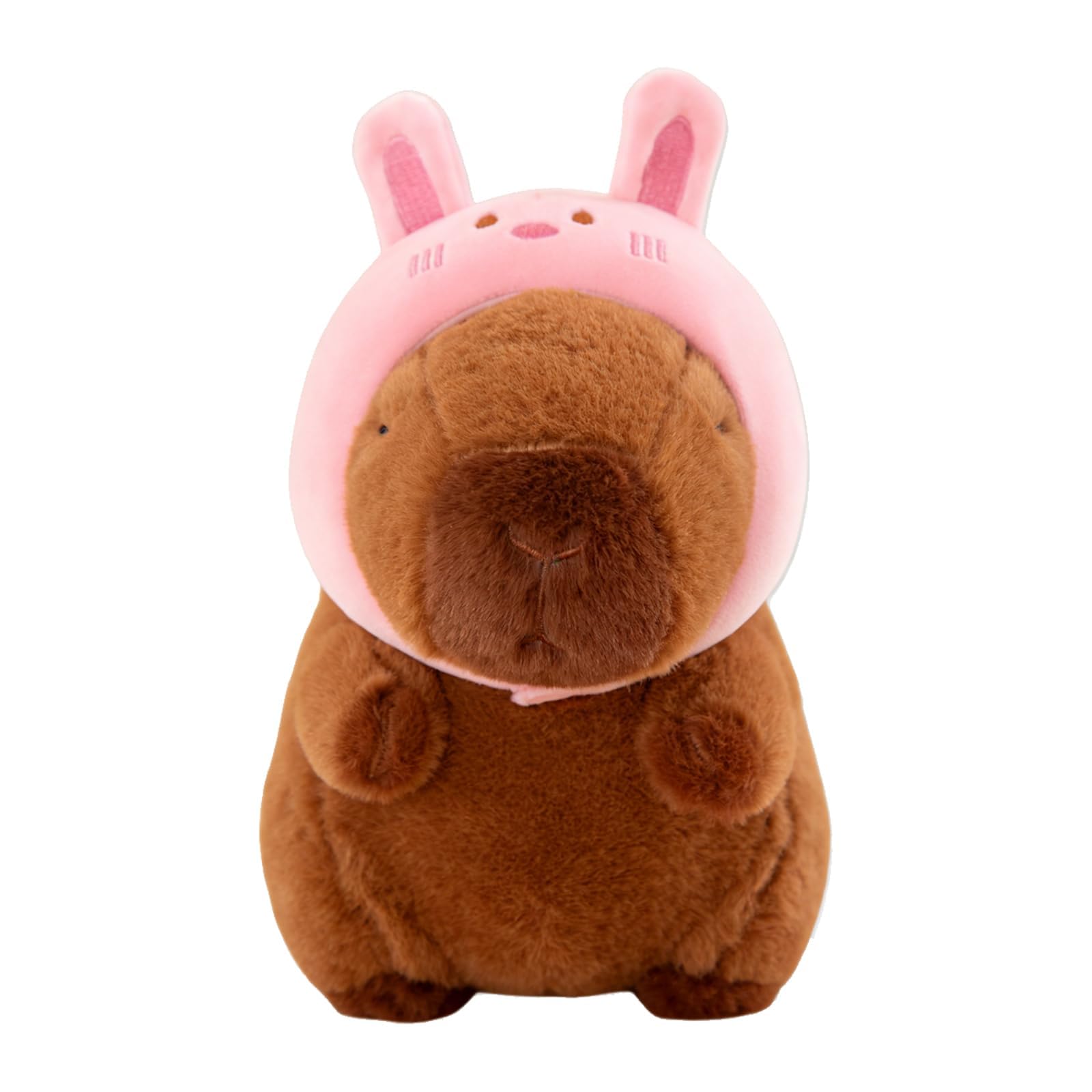 nuneoeuo Capybara Doll, Capybara Plush Toy with Hamburger, Interesting Stuffed Animal Home Decor, Soft Toys for Various Groups of People(23cm), Age 15+