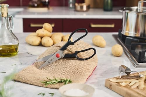 ZWILLING Twin L Vielzweckschere, 20cm, Rostfreier Spezialstahl, Küchenschere für Rechts- und Linkshänder, Schwarz