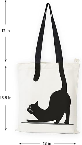 Miniatura 6 de Diseño impreso de la bolsa de asas de algodón Silhoutte