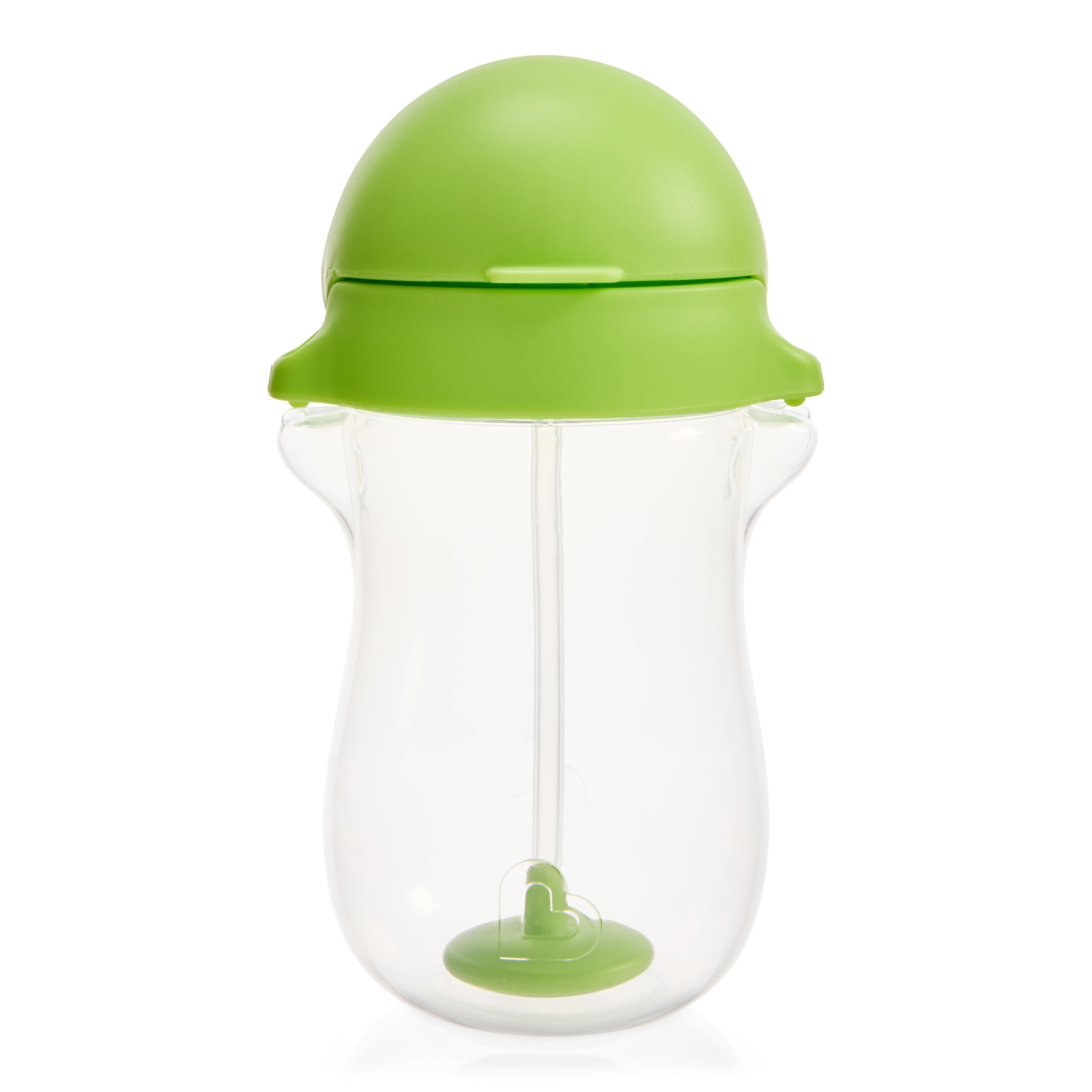 Munchkin Click Lock - 2 Vaso con pajita con peso en cualquier ángulo, 296 ml, color verde