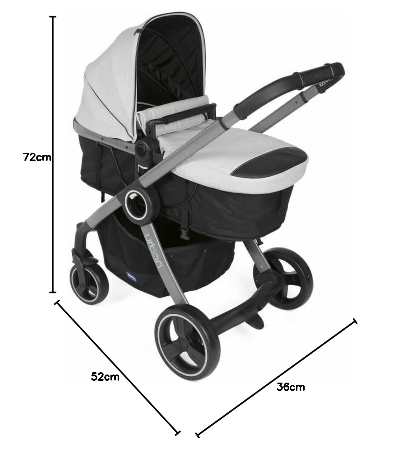 Poussette CHICCO Urban Pro - Grey Mist