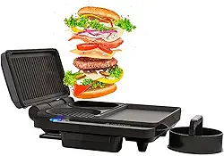 Grill Burger 3 em 1, Preto, 220v, Cadence