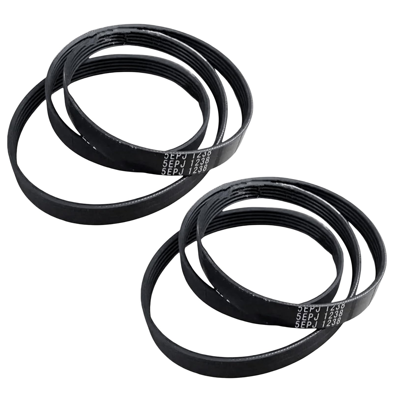 Kalttoy Of 2 Washer Belt Drives Straps Washing Machine Repair Part Washing Machine Belts Washer Drum Belt for Household
