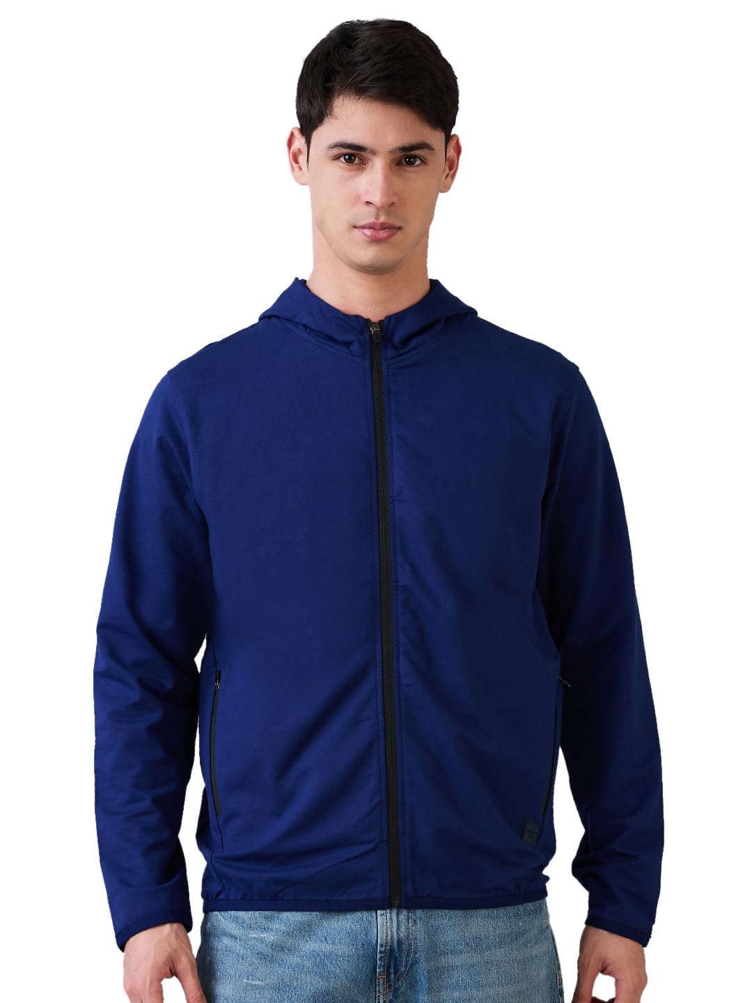 park avenue Men Slim Fit Solid Pattern Cotton Polyester Blend Full Sleeve Rib Neck Casual Sweatshirt-picture-44
