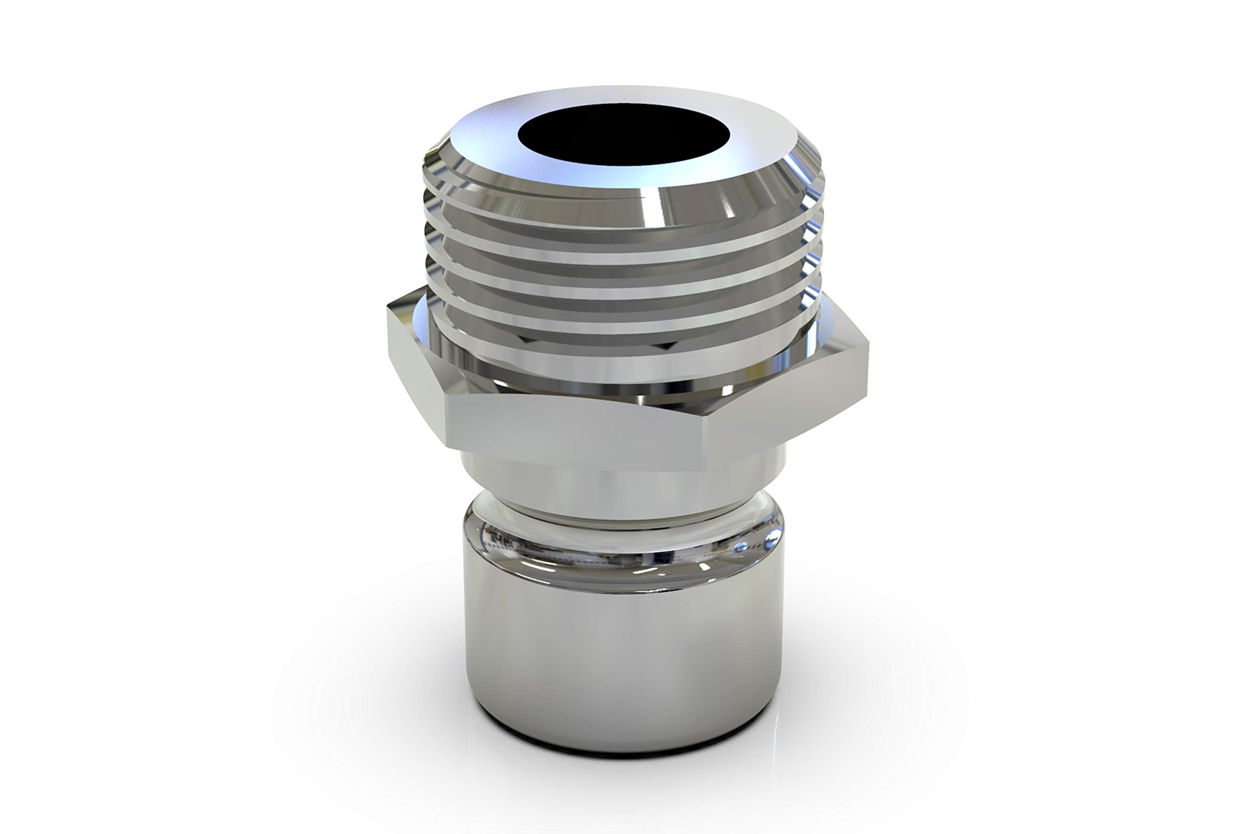 ABA Beul 10081.004.6 Threaded Plug with Male Thread G 1/2 for Water Plug Coupling System 3/4 Chrome-Plated