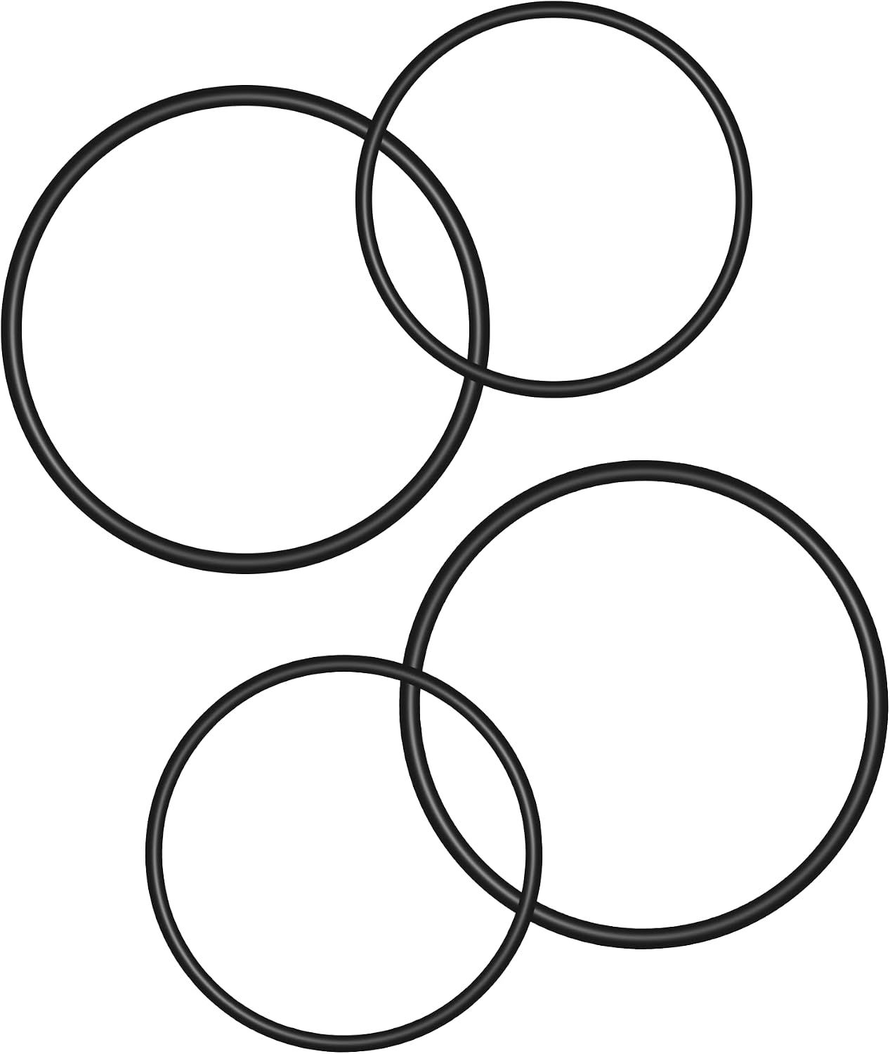 2Set of 154247001 & 154246901 Dishwasher Circulation Pump O-Rings | Fit for Frigidaire Dishwashers,Repalce 154246901, AP2109101, PS420466, 154247001, AP2109102, PS420467(2)