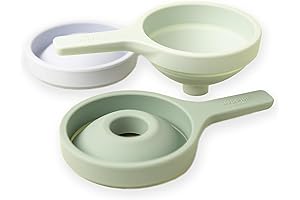Inspire My Play 3-Pack Green Silicone Collapsible Funnels