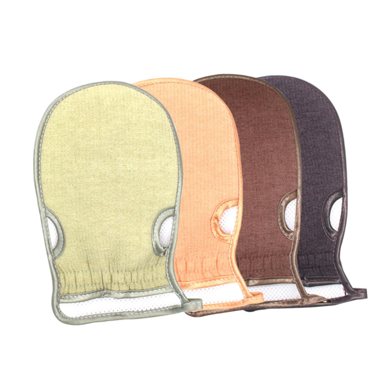 FRCOLOR 9stücke Exfoliating Mitts Doppelseitige Peelinghandschuhe Für Sanftes Körperpeeling Für Hautschonender Hautschrubber in Zufälligen Farben