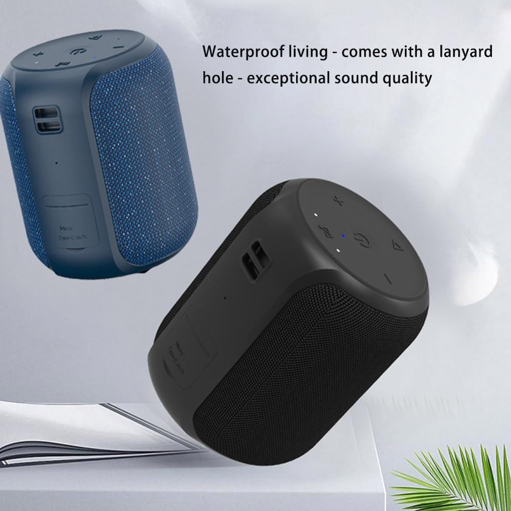 Altoparlante wireless impermeabile IPX6 Subwoofer Surround Sound Altoparlante Lettore musicale Altoparlanti Conferenze di canto Guida turistica, Blu