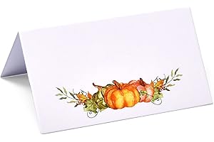 100 Pack Thanksgiving Fall Place Cards Wedding Dinner Seating Cards