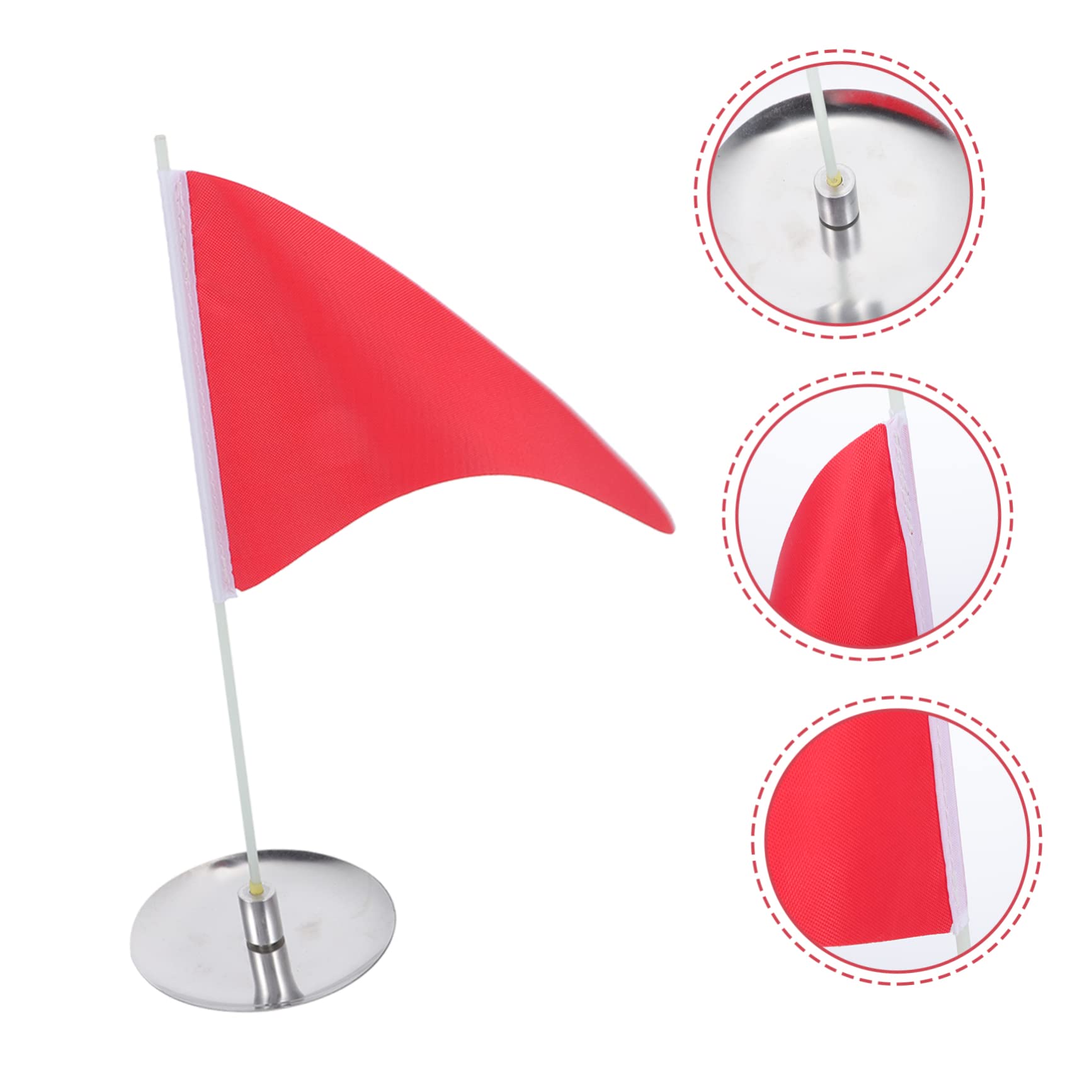 Homoyoyo 1set Golf Flag Kit Hole Cup Tray Portable Golfing Practice Target for Backyard Training Includes Durable Flag and Sturdy Cup Golf Supplies for Putting Improvement